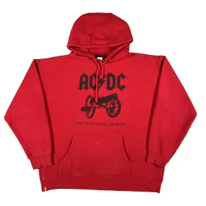 00s Red AC/DC Hoodie- M