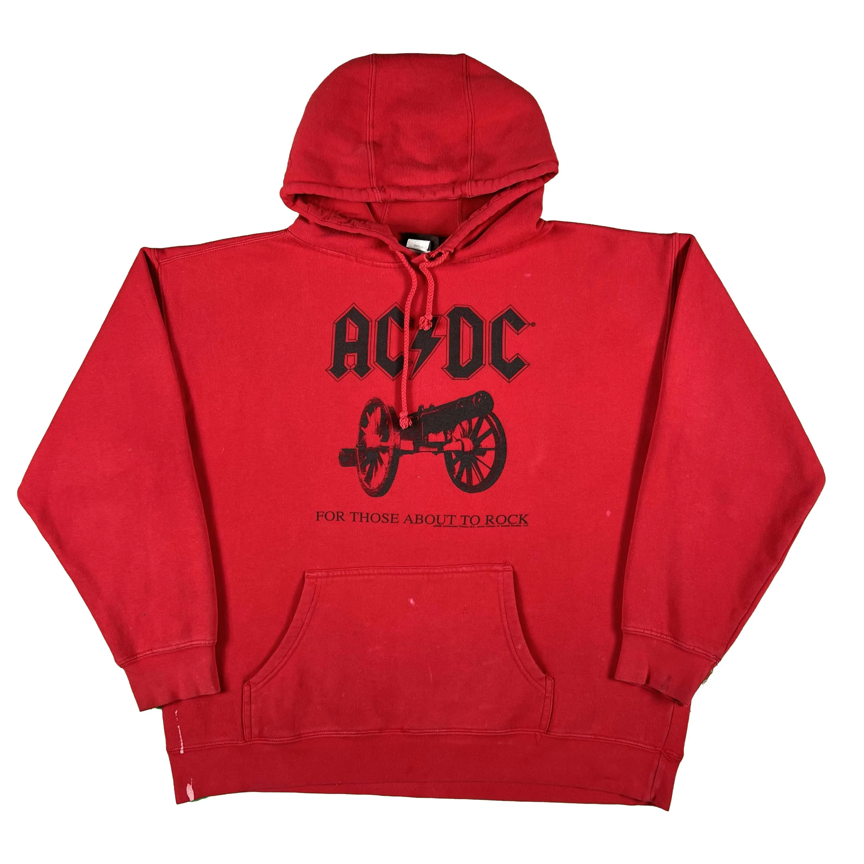 00s Red AC/DC Hoodie- M