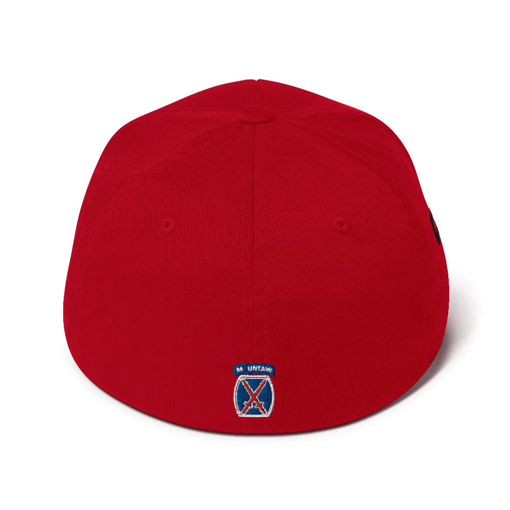 10th Mountain Structured Twill Flex Fit Cap
