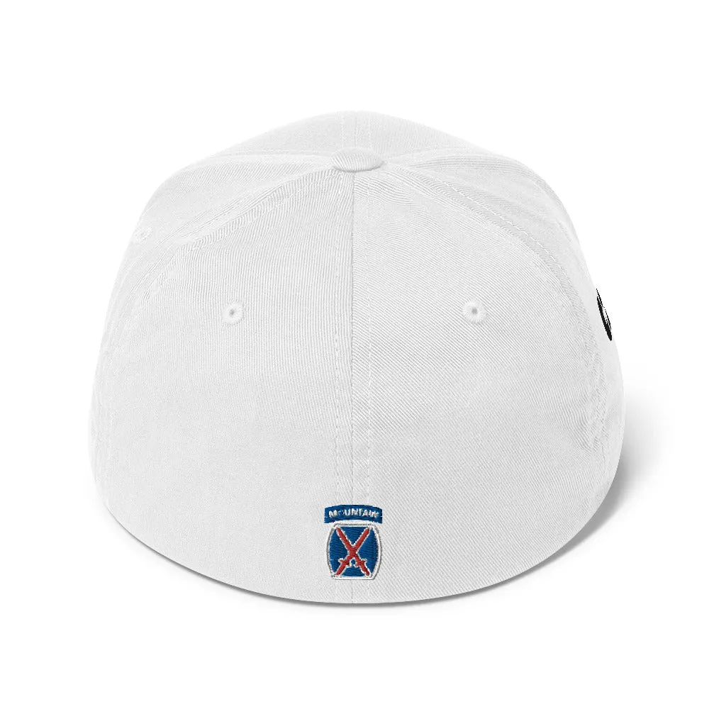 10th Mountain Structured Twill Flex Fit Cap