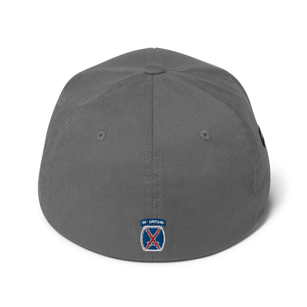 10th Mountain Structured Twill Flex Fit Cap