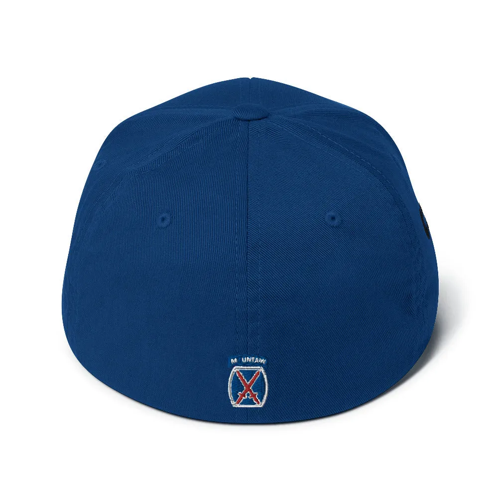 10th Mountain Structured Twill Flex Fit Cap