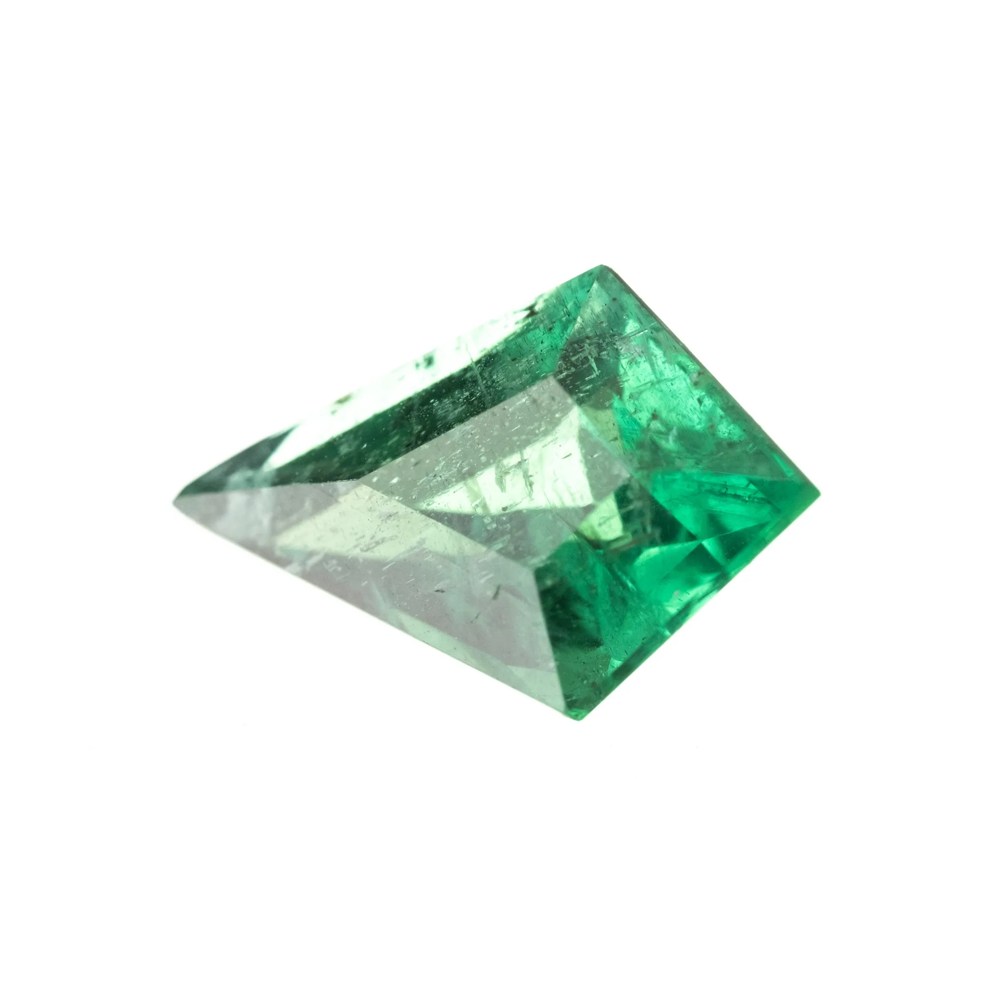 1.98 Carat Natural Green Kite Emerald