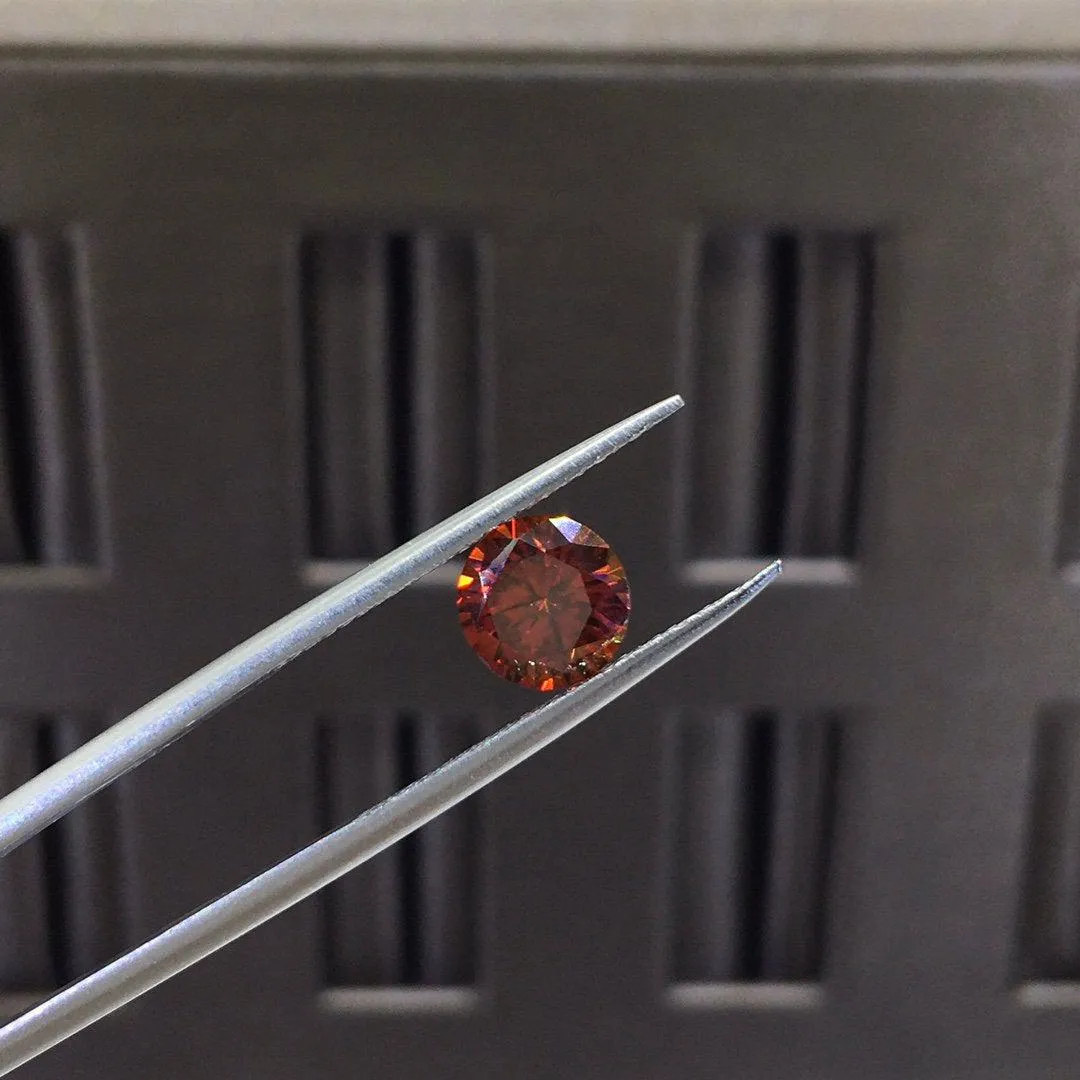1ct Red Loose Moissanite