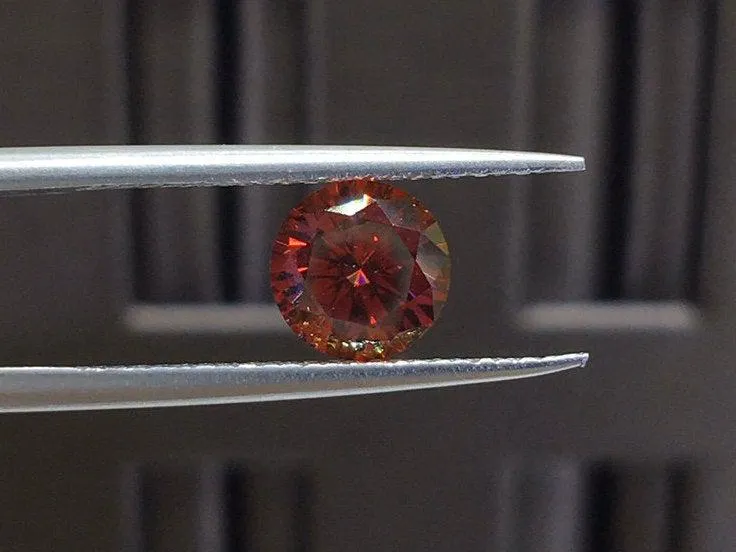 1ct Red Loose Moissanite