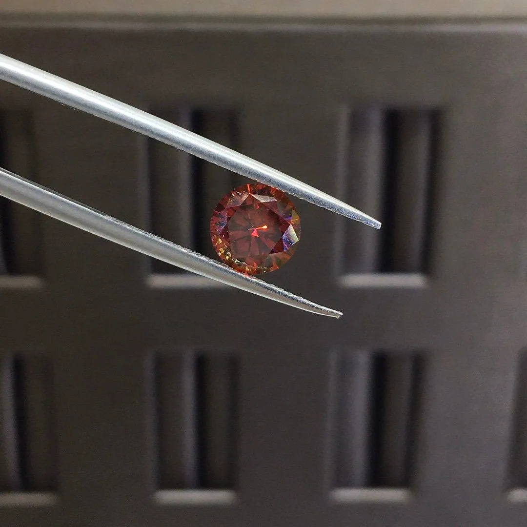 1ct Red Loose Moissanite