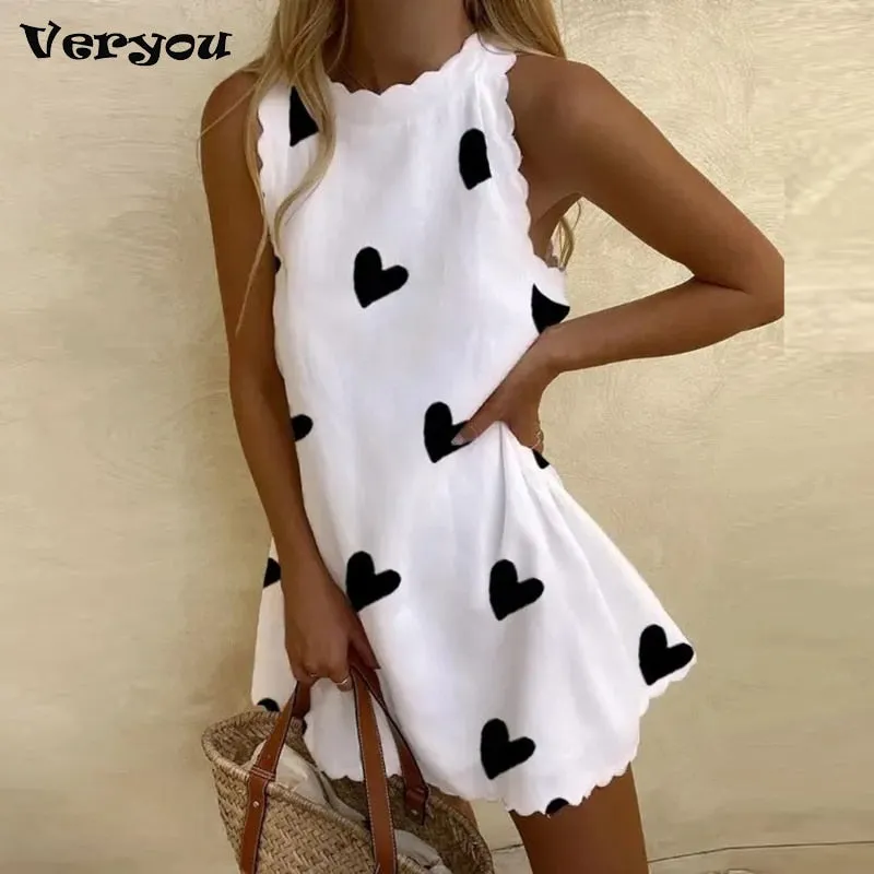 2022 Sexy Dress Women Summer Fashion Solid O Neck Sleeveless Party Dress Women Casual Loose Ladies Mini Dress New