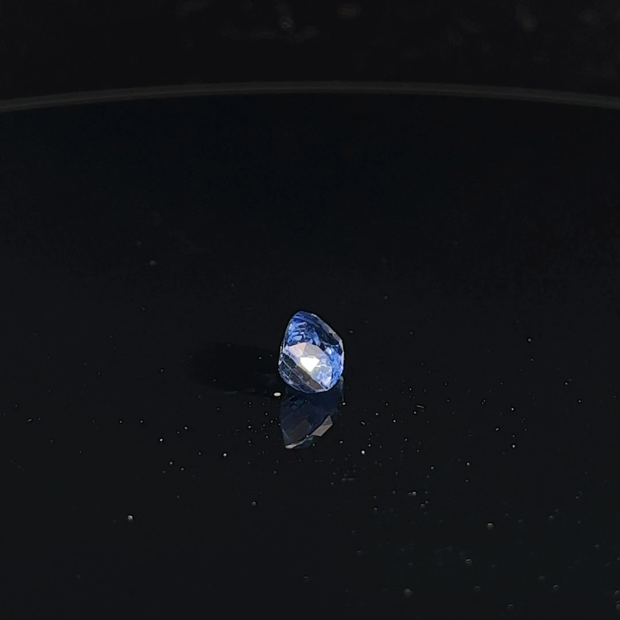 2.68CT CUSHION BLUE SAPPHIRE MODIFIED BRILLIANT CUT TRANSPARENT  GIA CERTIFIED #5201580967