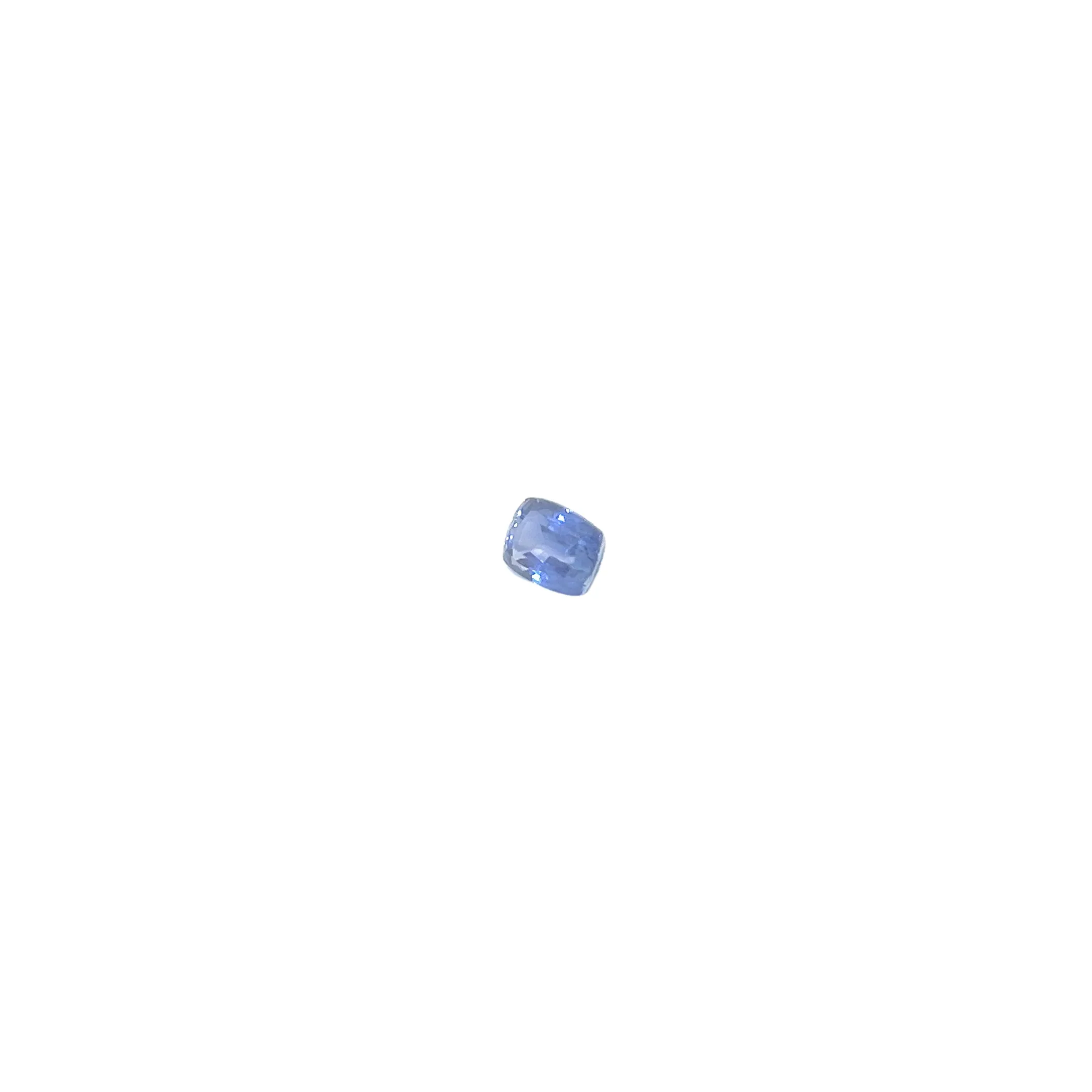 2.68CT CUSHION BLUE SAPPHIRE MODIFIED BRILLIANT CUT TRANSPARENT  GIA CERTIFIED #5201580967
