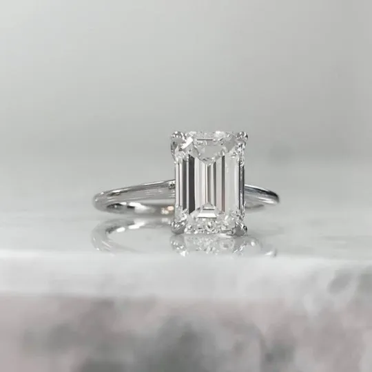 3/4 Carat Emerald Cut Diamond - H VS1 - 0.74ct - 211864
