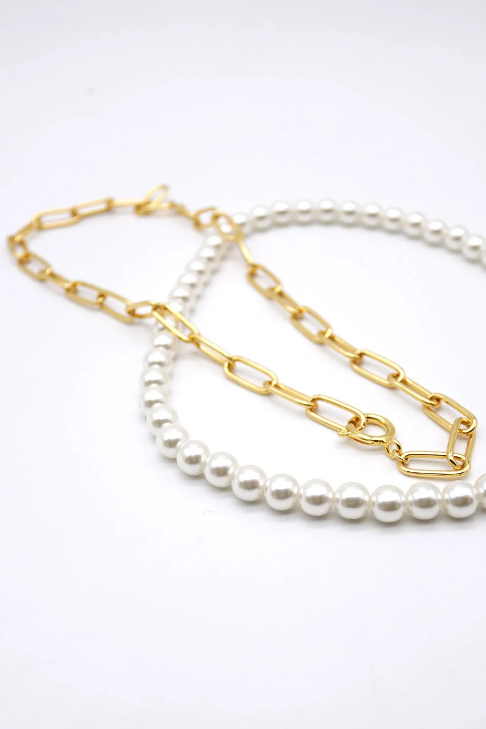 Aerin Pearl Chain Layered Necklace