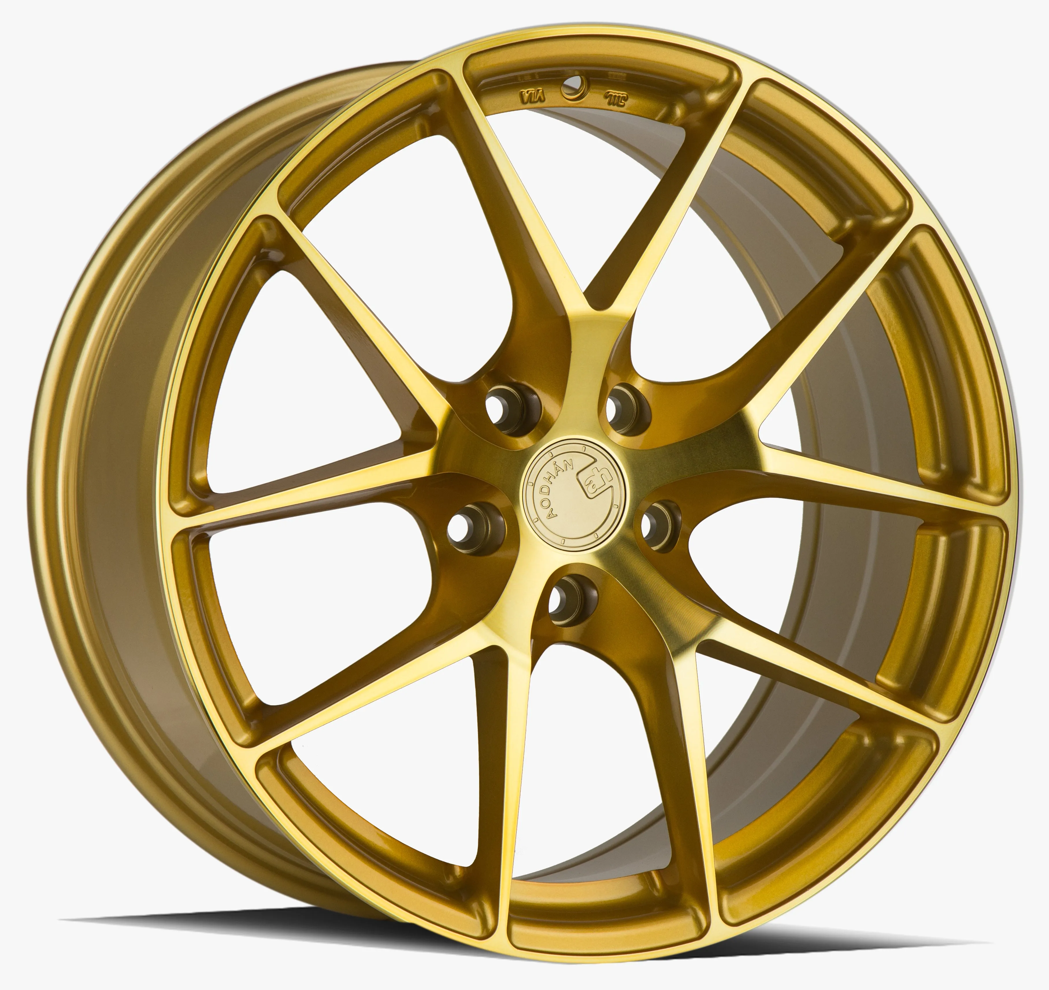 Aodhan LS007 18x8.0 5X114.3  35 Gold Machined Face