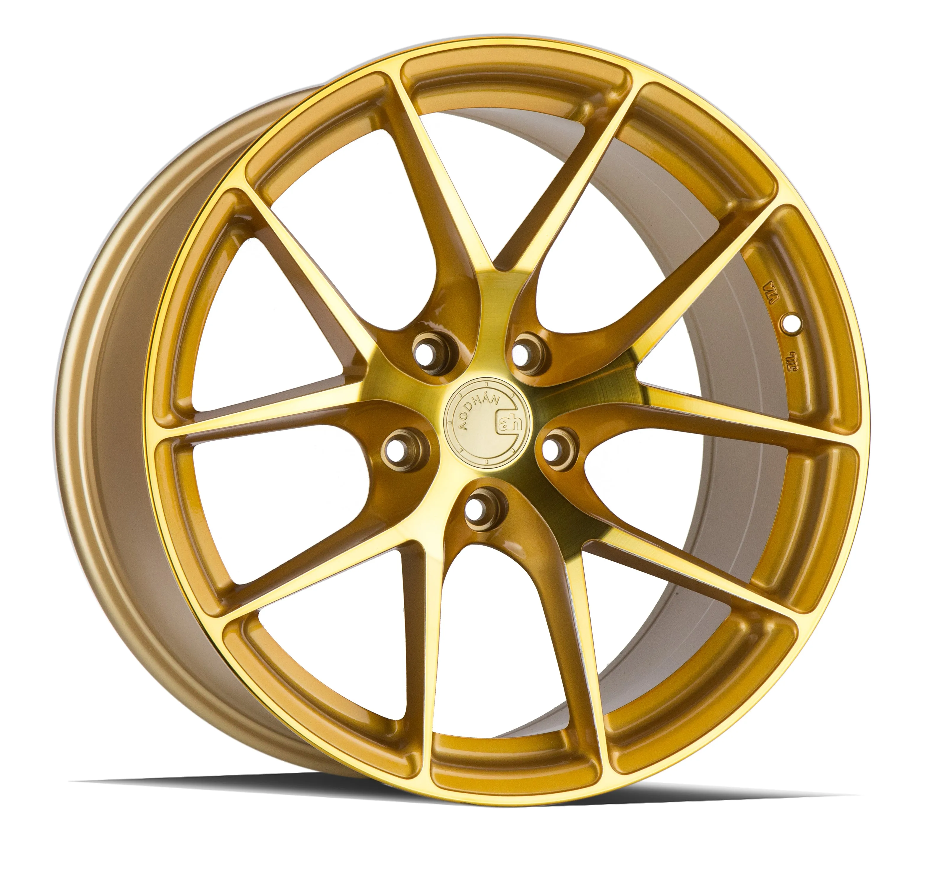 Aodhan LS007 20x10.5 5X114.3  35 Gold Machined Face