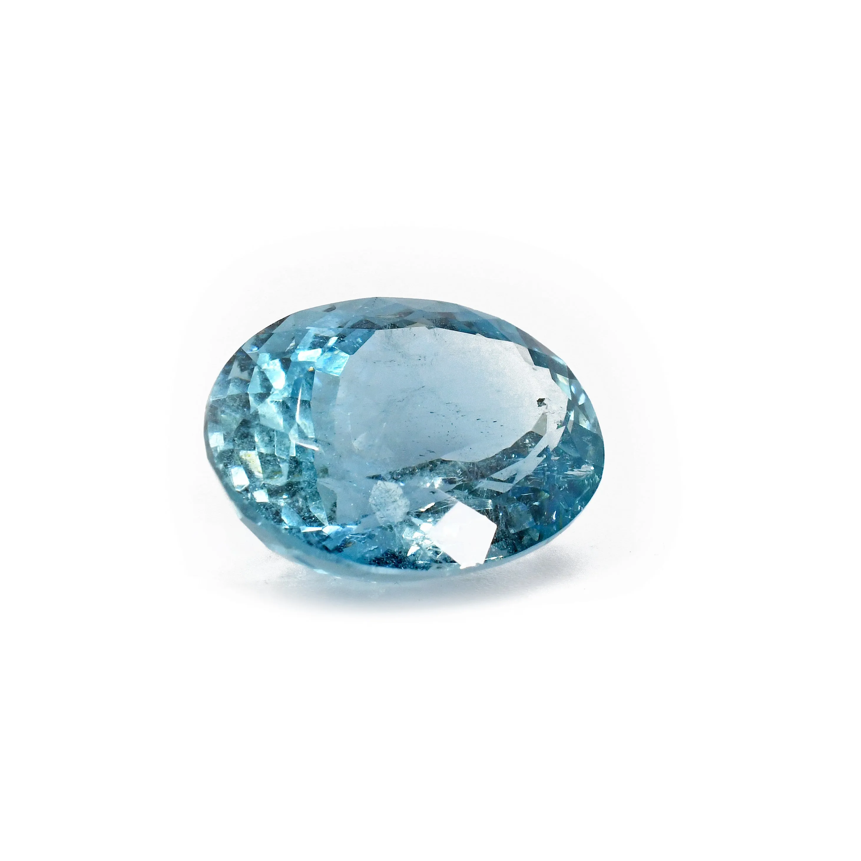 Aquamarine 12.34ct Faceted Oval Gemstone