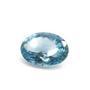 Aquamarine 12.34ct Faceted Oval Gemstone