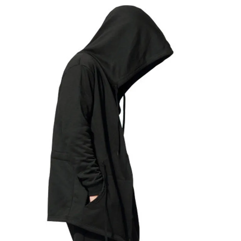 Arrival Jamickiki Brand Black Men's Cloak Hooded Male Streetwear Sweatshirts Hip Hop Spring Full Sleeves Clothing