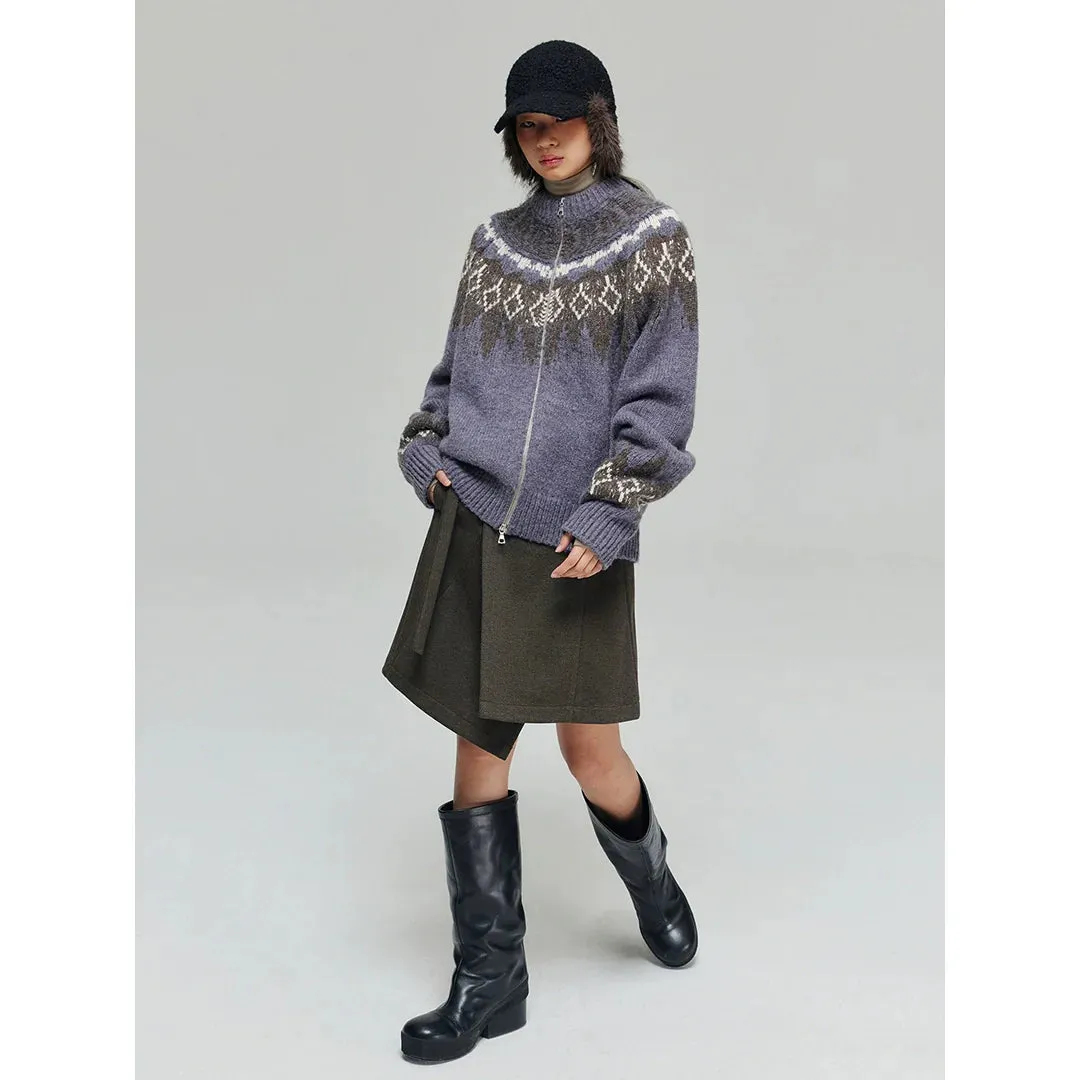 Asymmetrical Wrap Skirt