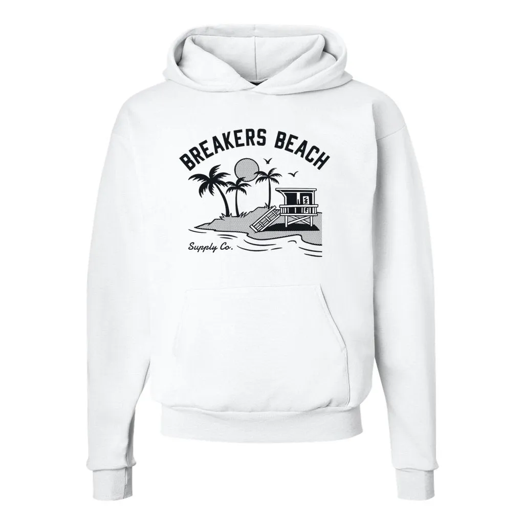 Beach Hut - Unisex Ecosmart Hooded Sweatshirt