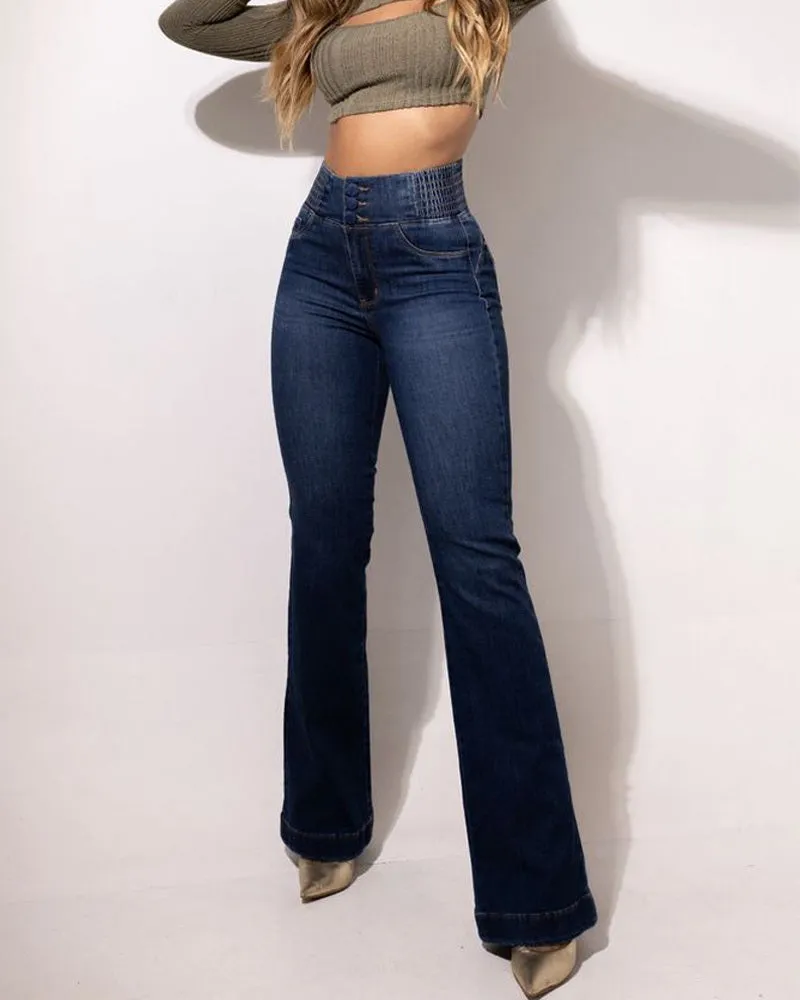Birgit - Trendy stretch denim pants