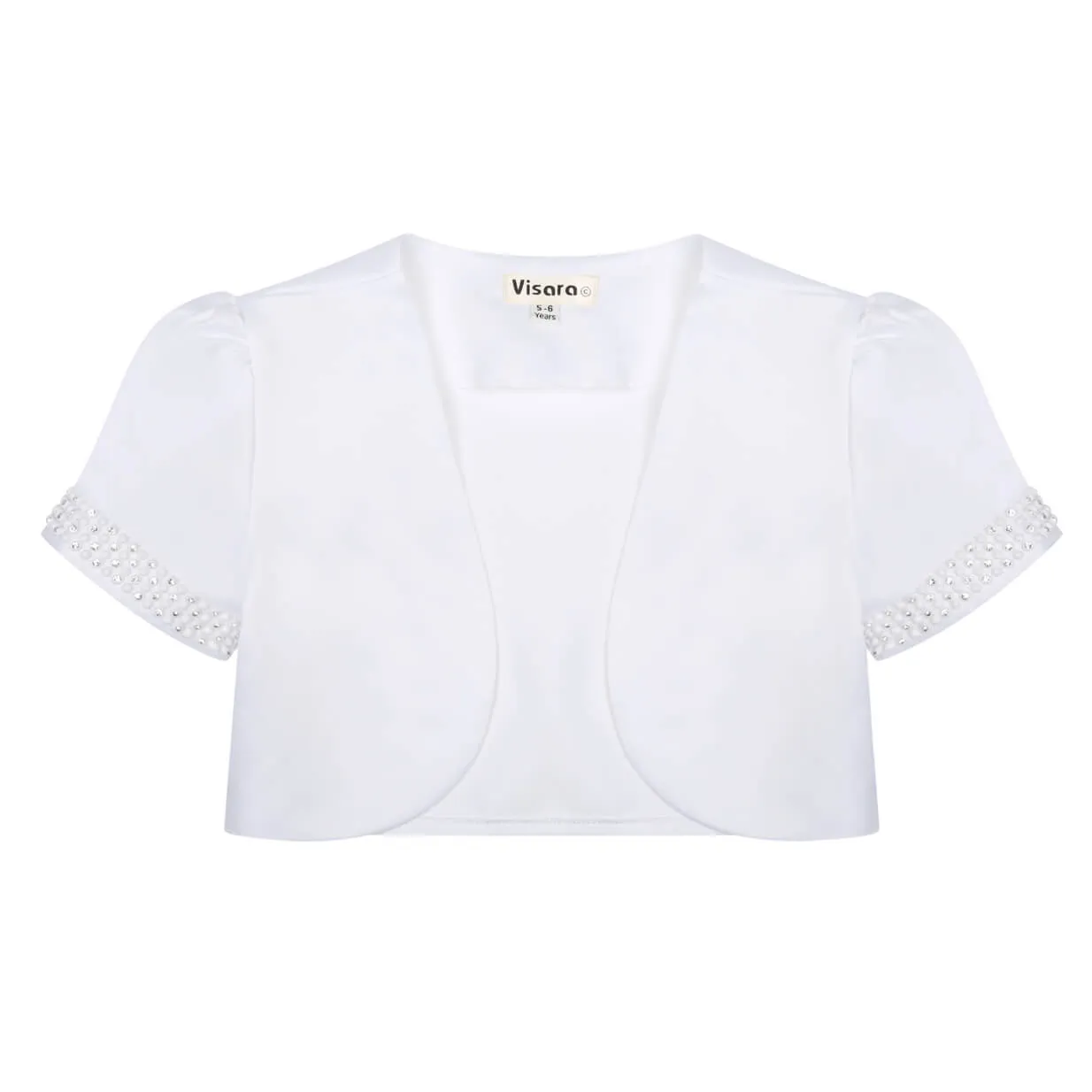 Bolero - White Diamante