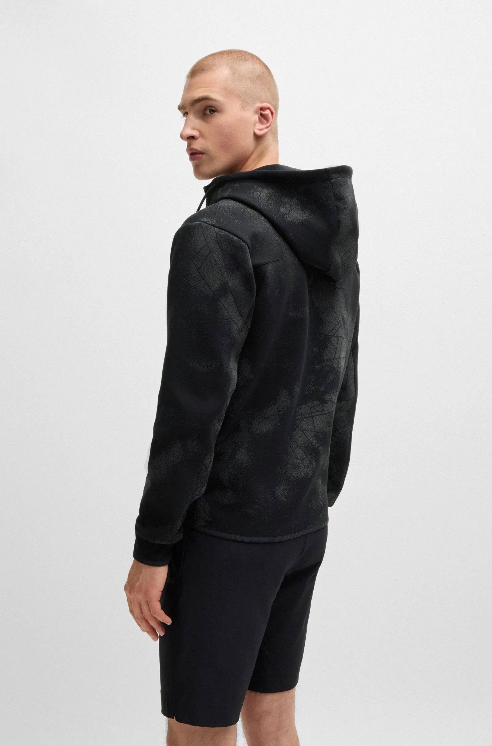 BOSS Hoodies Regular Fit in Cotton Mix - SAVION 10266572 01-50523369