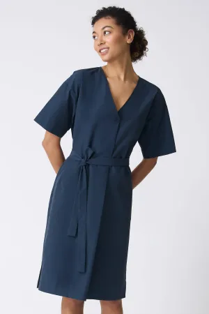 Cara Fold Front Dress - Summer Navy