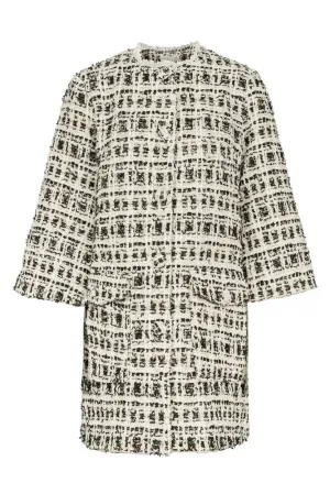 Carrie Tweed Coat Black Boucle