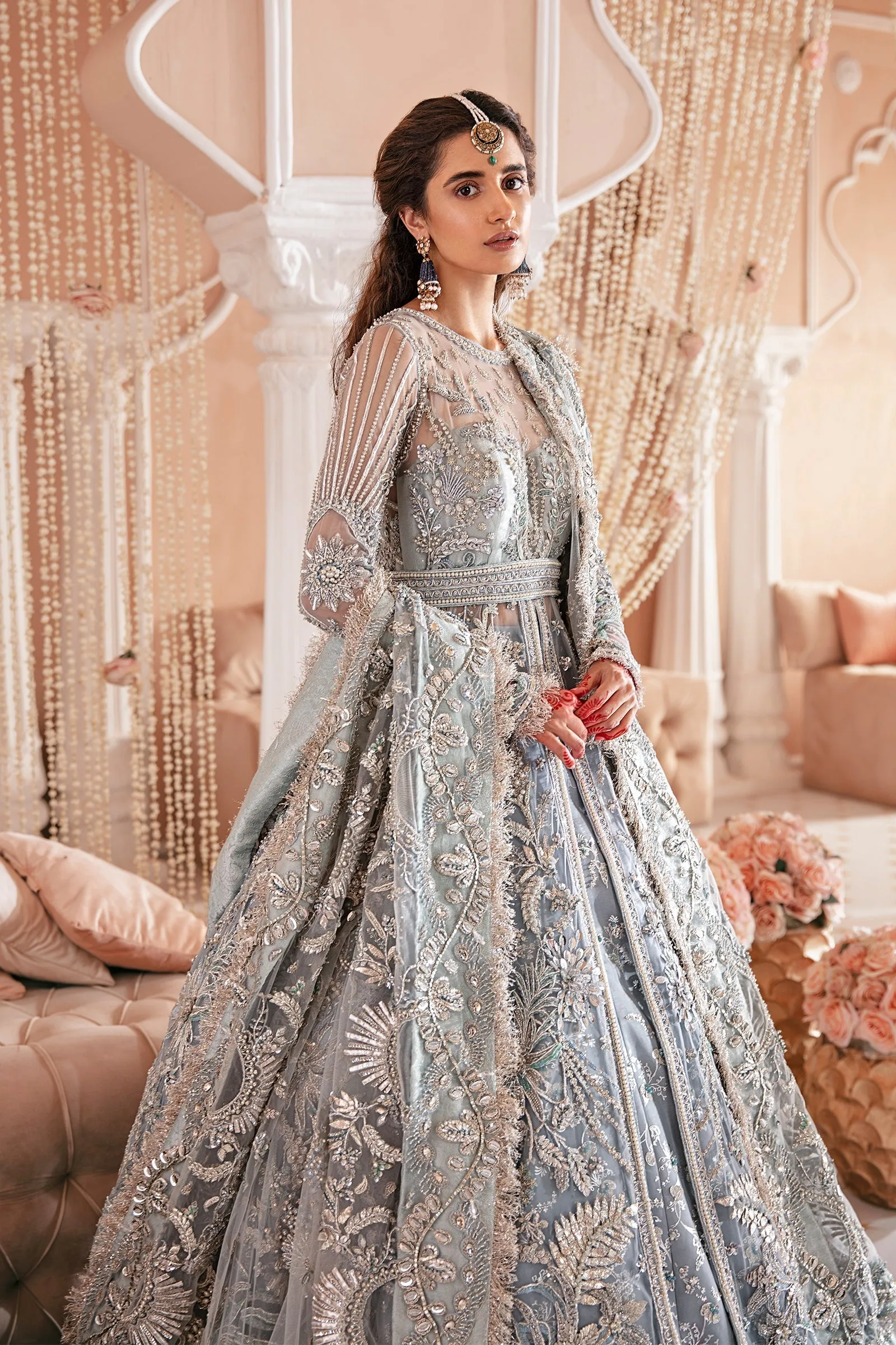 Classic Bridal Lehenga Kameez Pakistani Wedding Dress
