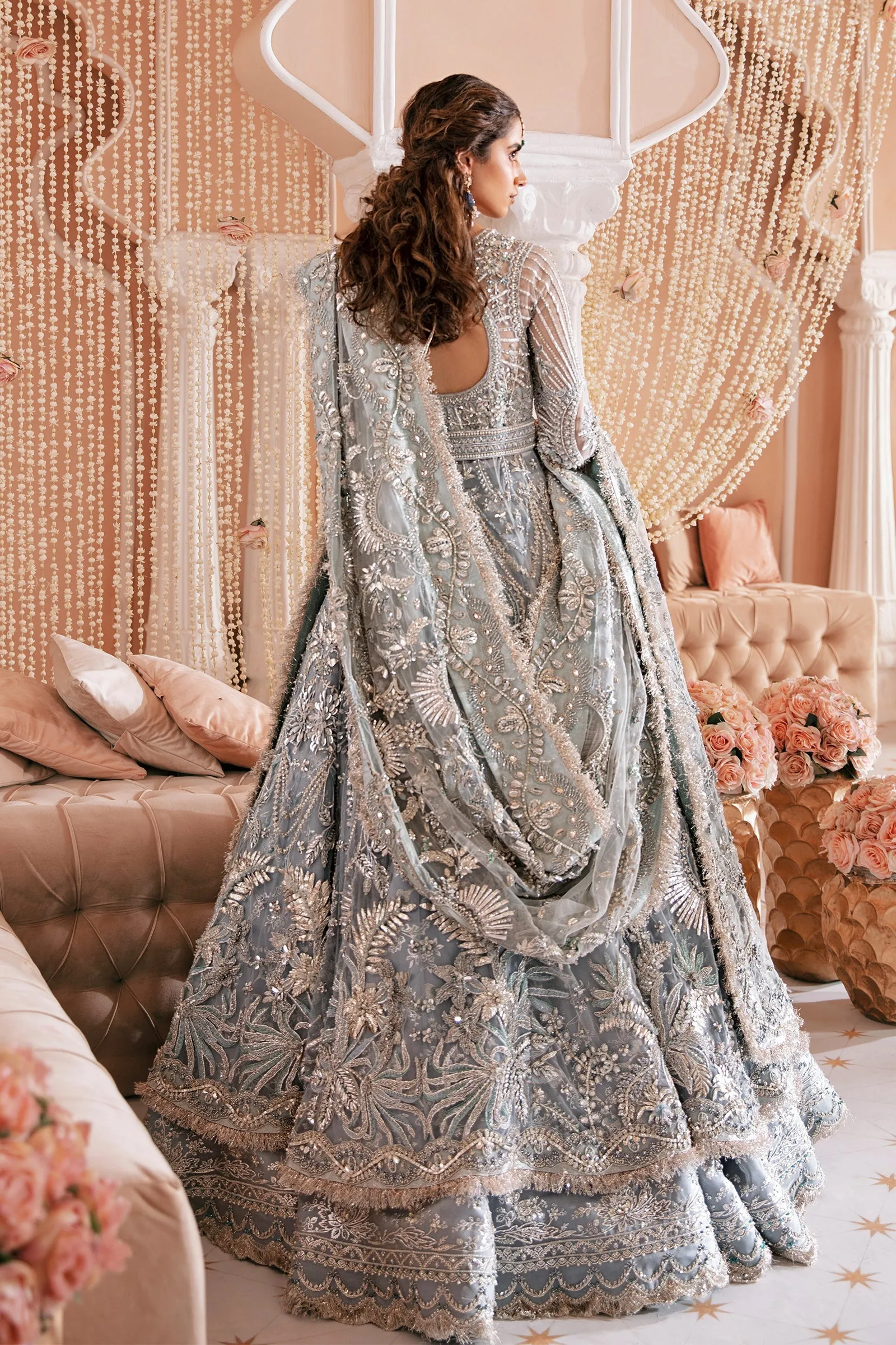 Classic Bridal Lehenga Kameez Pakistani Wedding Dress