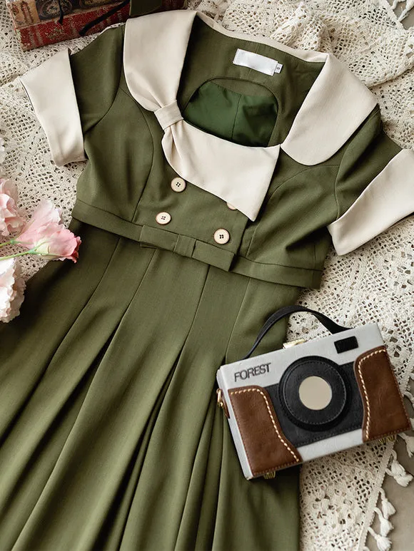 Classical Lolita Dress Polyester Sleeveless Lolita Dresses Color Block Classic Black