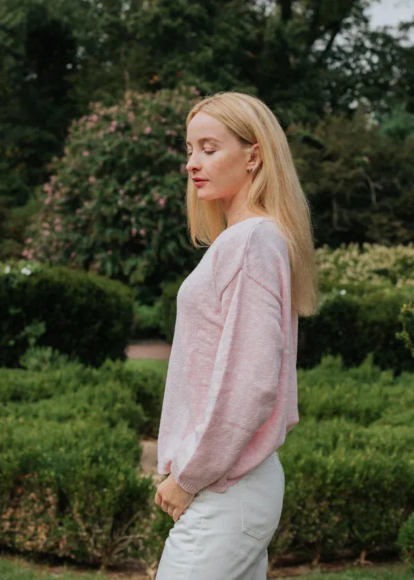 Cotton Crop V Neck Sweater