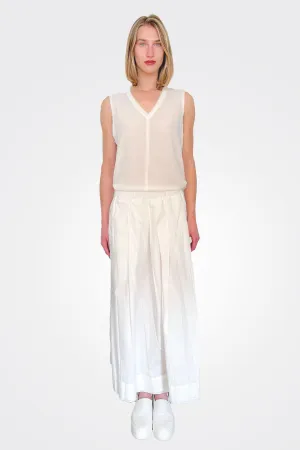 Cotton Stretch Skirt - Natural