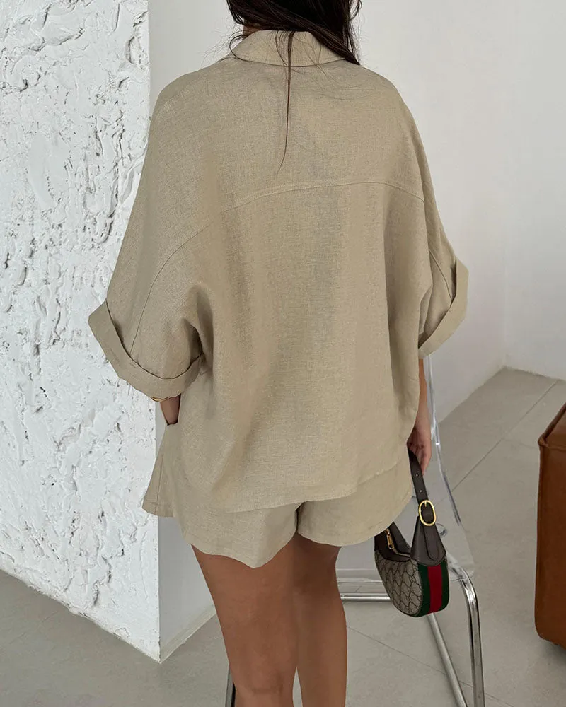 Dayana® | Daily Casual Loose Blouse And Shorts Set
