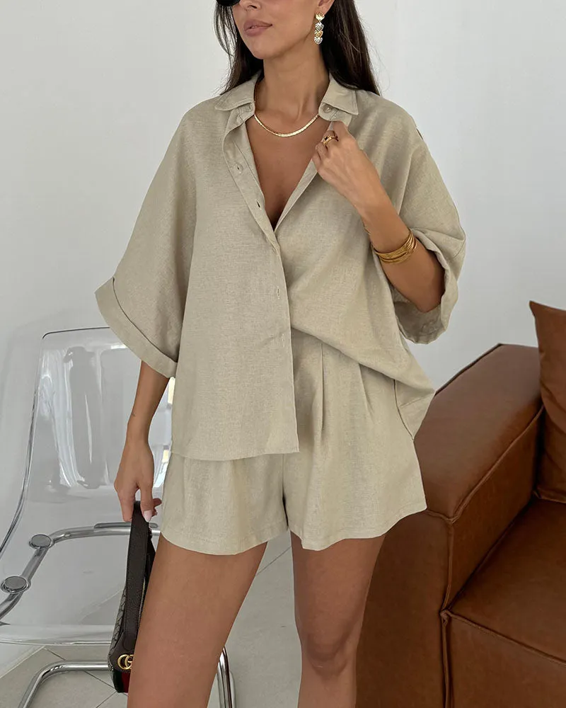 Dayana® | Daily Casual Loose Blouse And Shorts Set