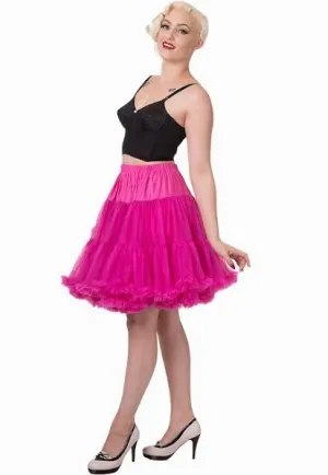 Deluxe Two Tiered Hot Pink Petticoat