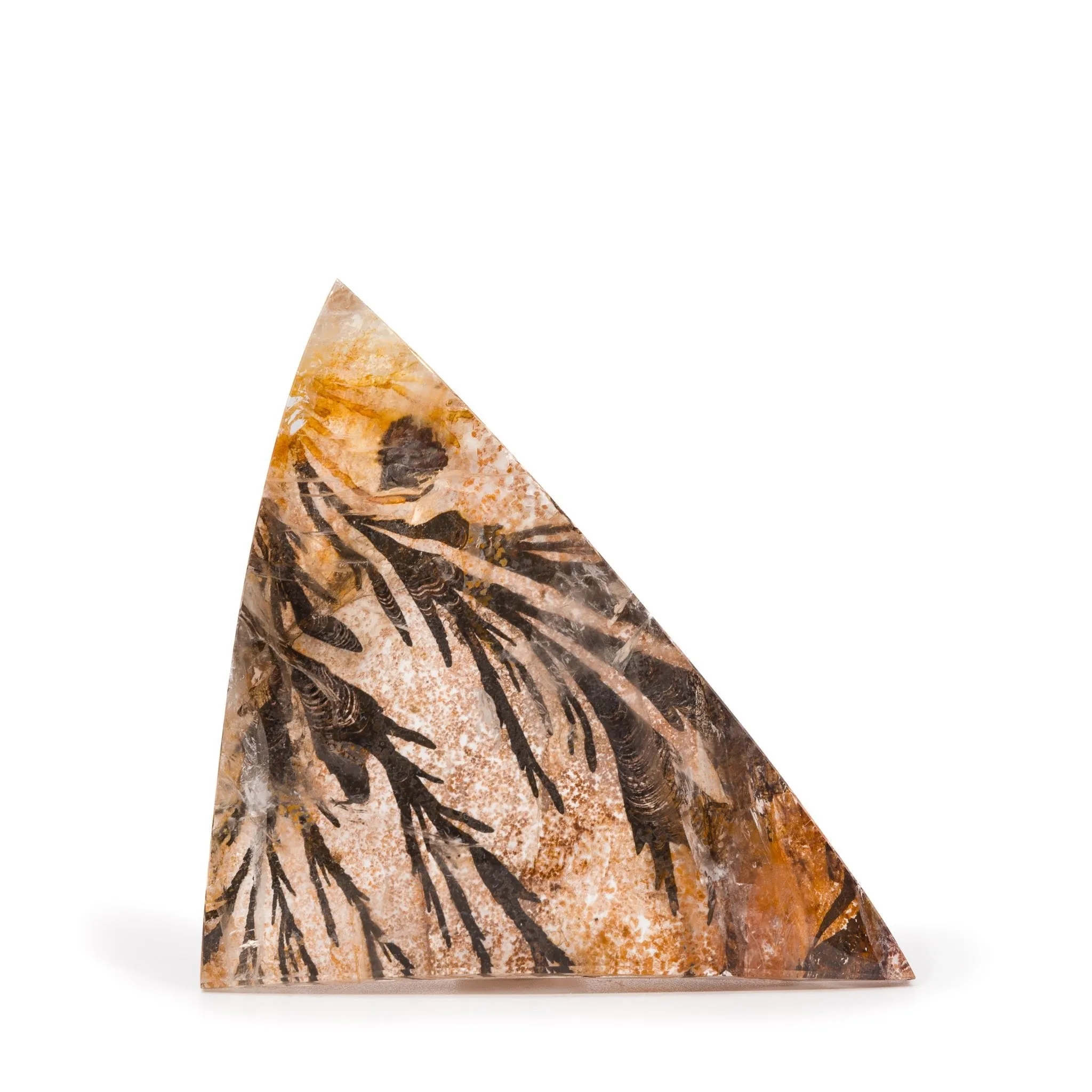 Dendritic Quartz 57.85mm 60.4 Gram Polished Crystal Cabochon