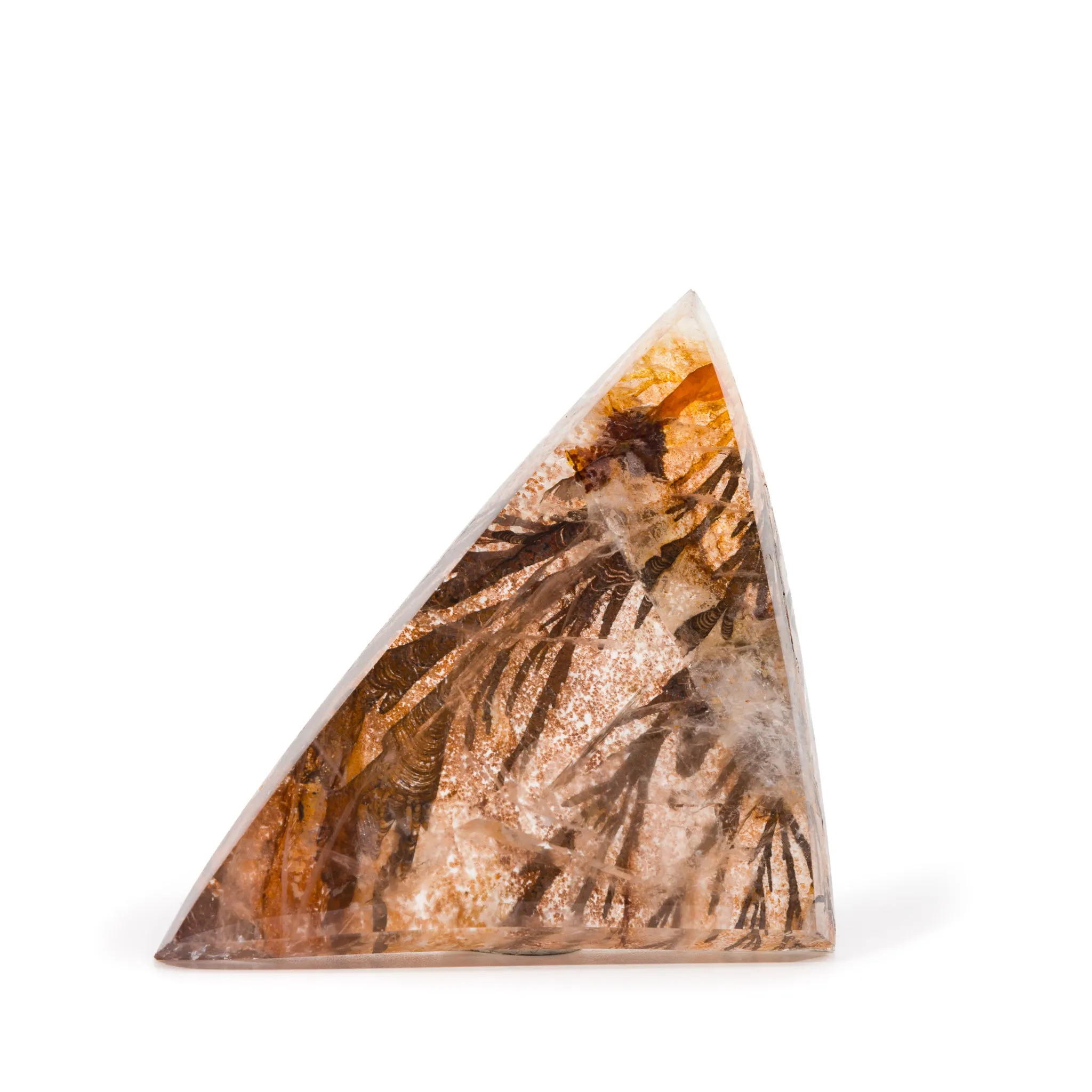 Dendritic Quartz 57.85mm 60.4 Gram Polished Crystal Cabochon