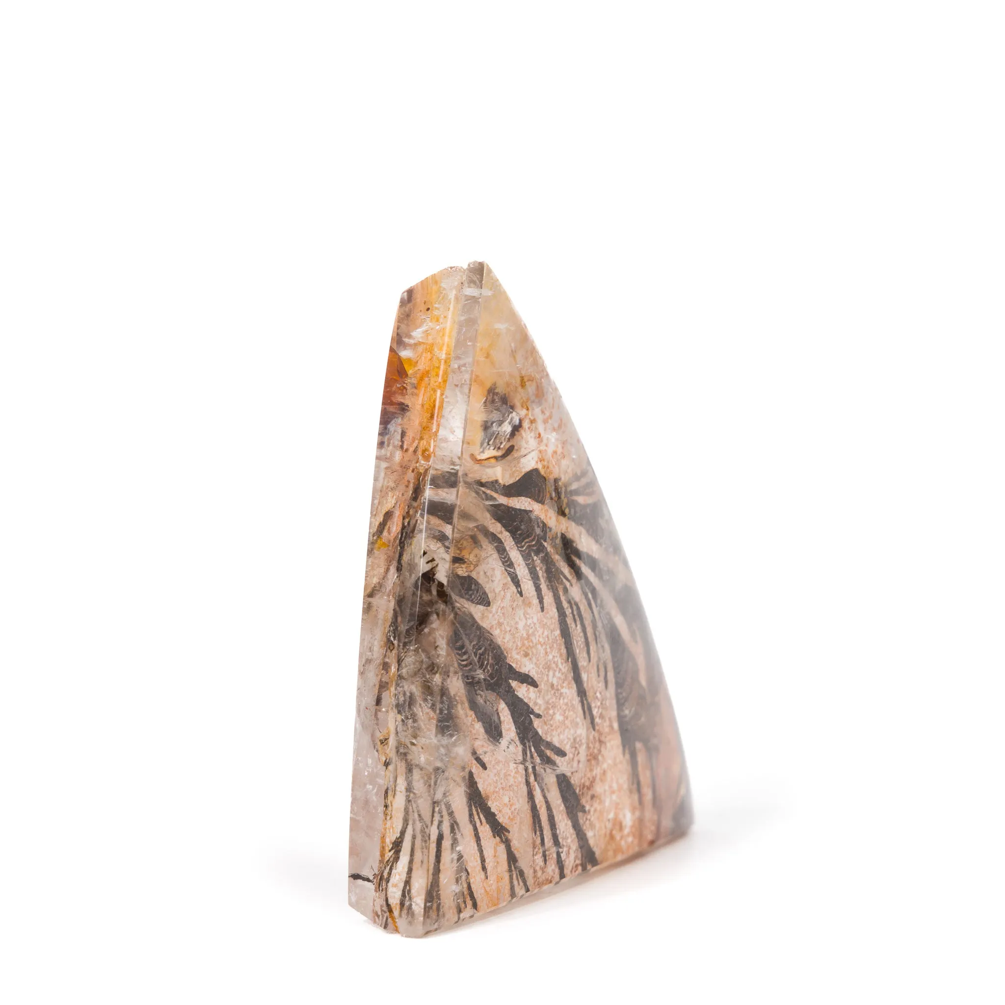 Dendritic Quartz 57.85mm 60.4 Gram Polished Crystal Cabochon