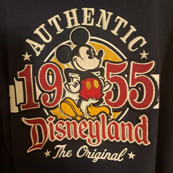 Disney Parks Disneyland Authentic 1955 Mickey Mouse Zip Up Hoodie