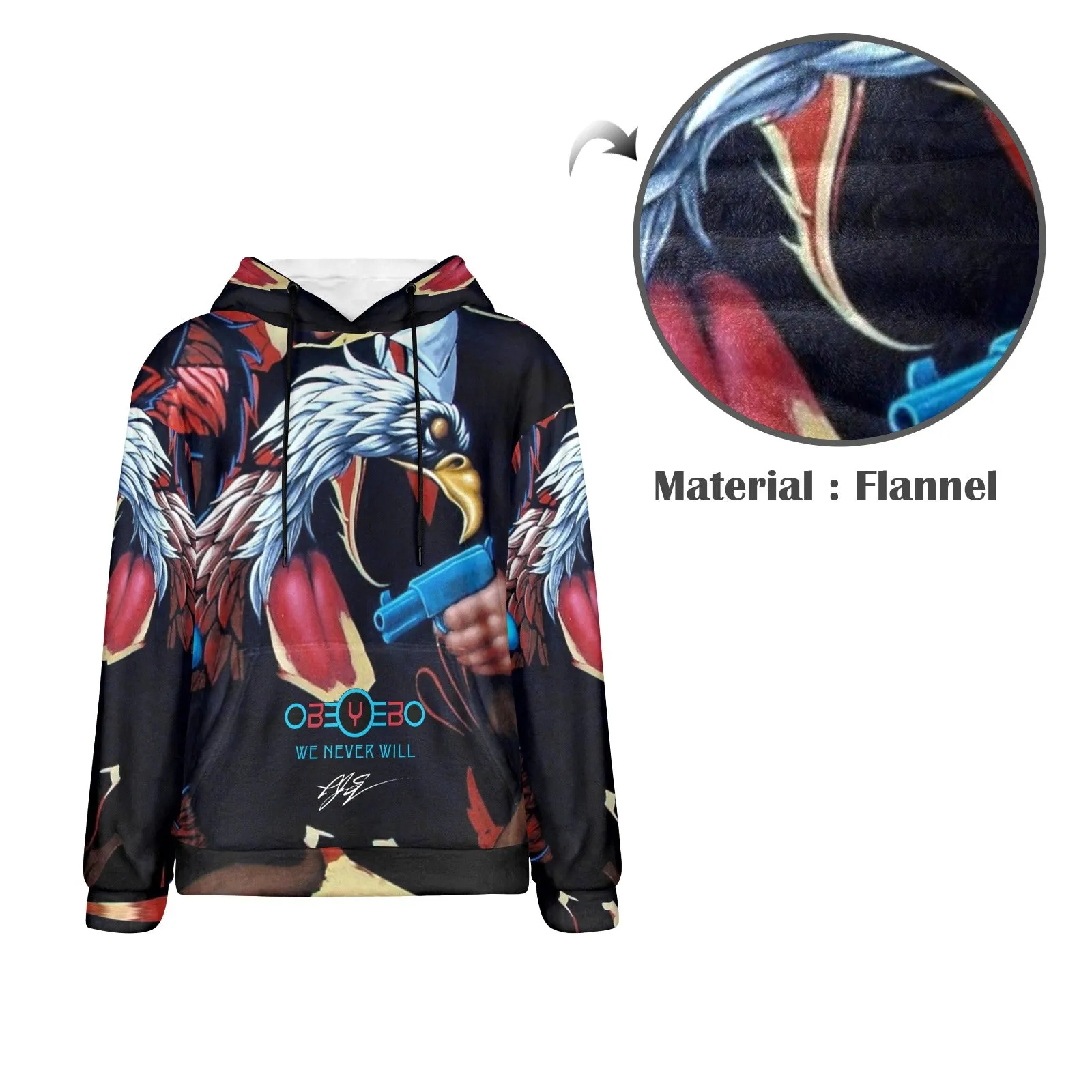 Djinni Men's Flannel Hoodie