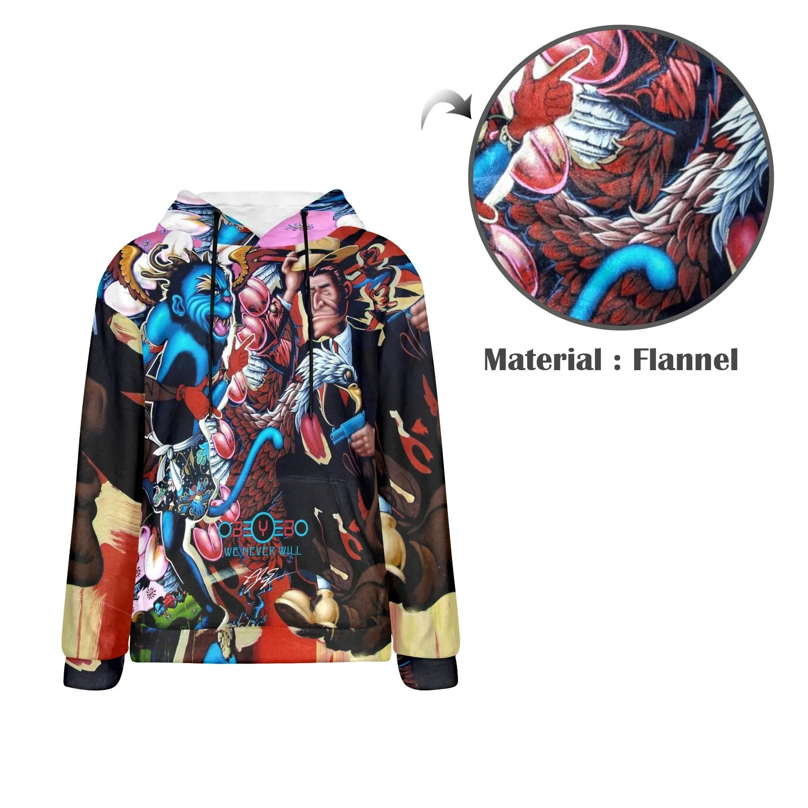 Djinni Men's Flannel Hoodie