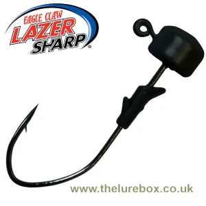 Eagle Claw Lazer Sharp Pro V Finesse Ned Jig Heads - Black