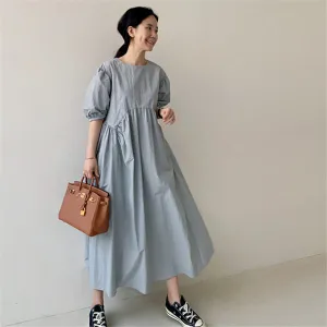 Elida® | Loose Dress With Puff Sleeves
