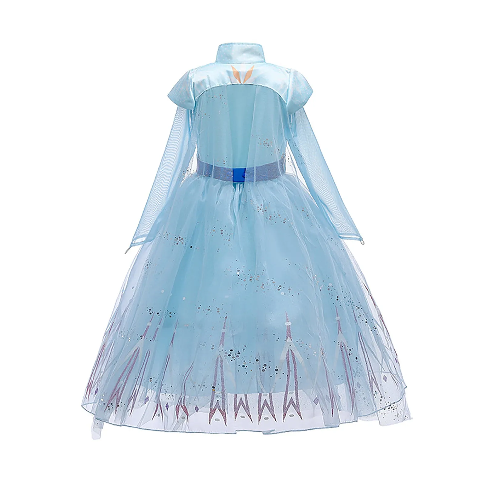 Elsa Princess Christmas Party Dresses Classic Costume for Litlte Girls