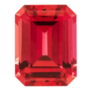 Emerald Chatham Lab-Grown Padparadscha Sapphire Gems