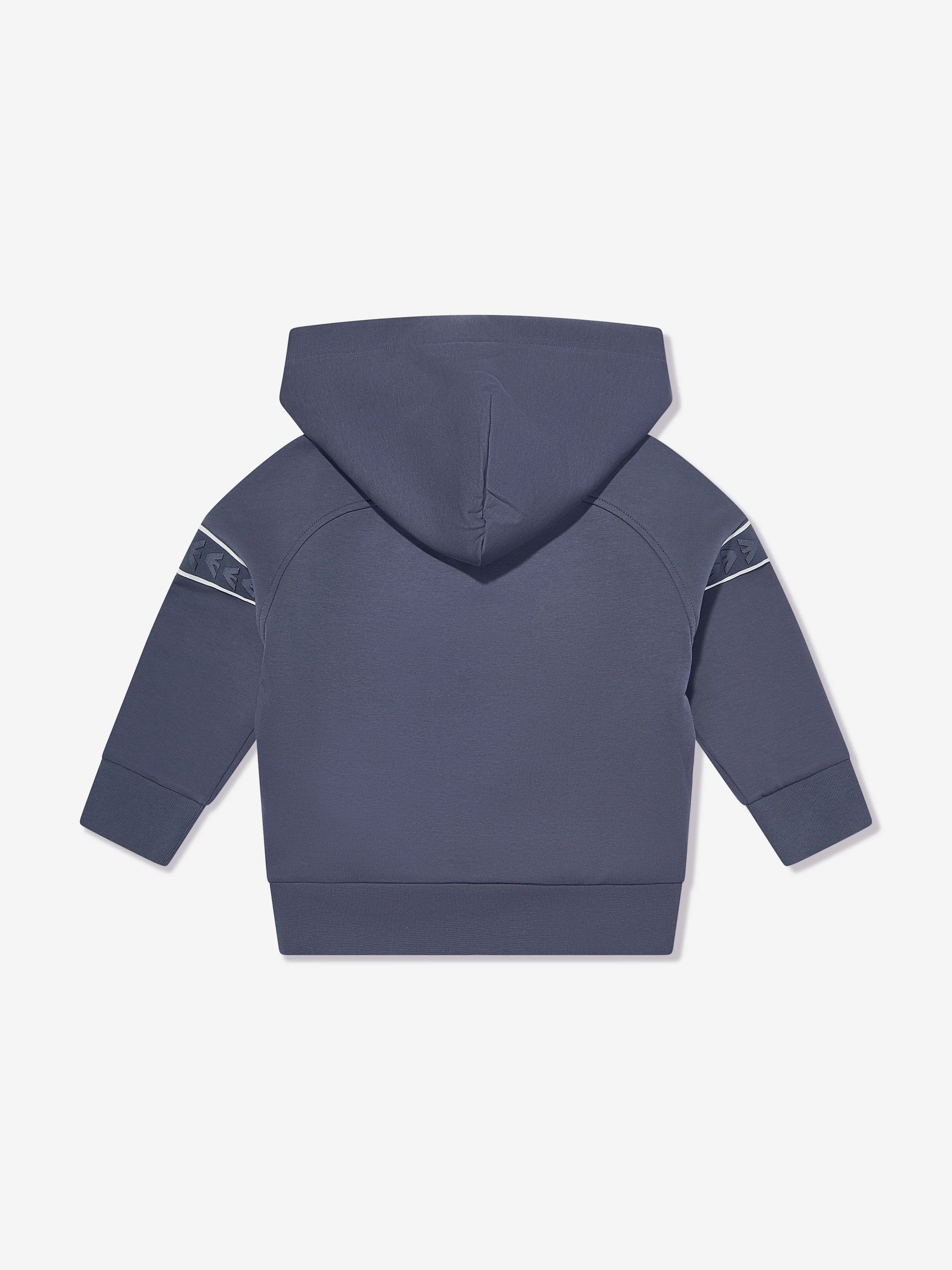 Emporio Armani Boys Logo Hoodie in Blue