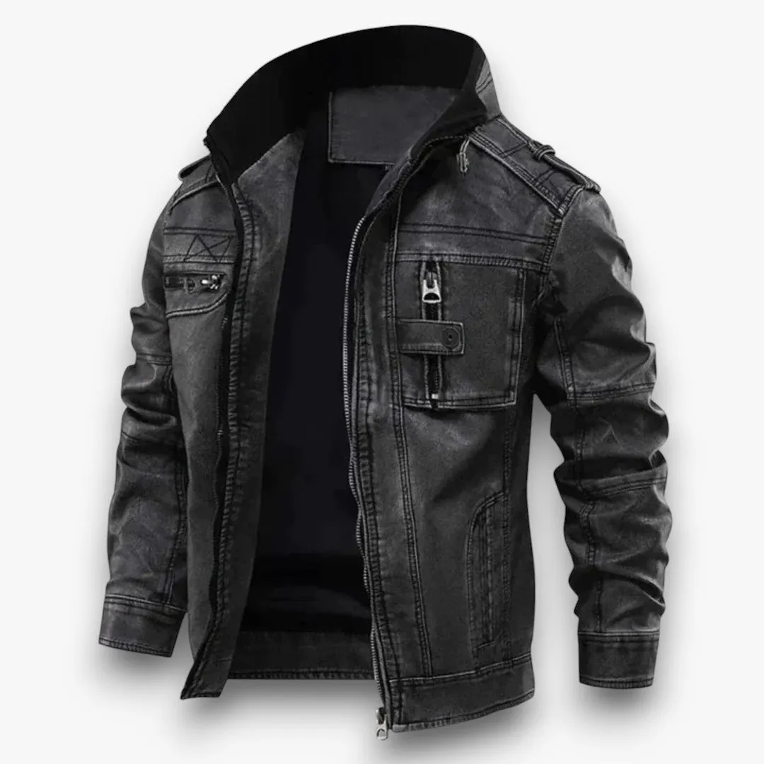 Evander - Leather Jacket for Men