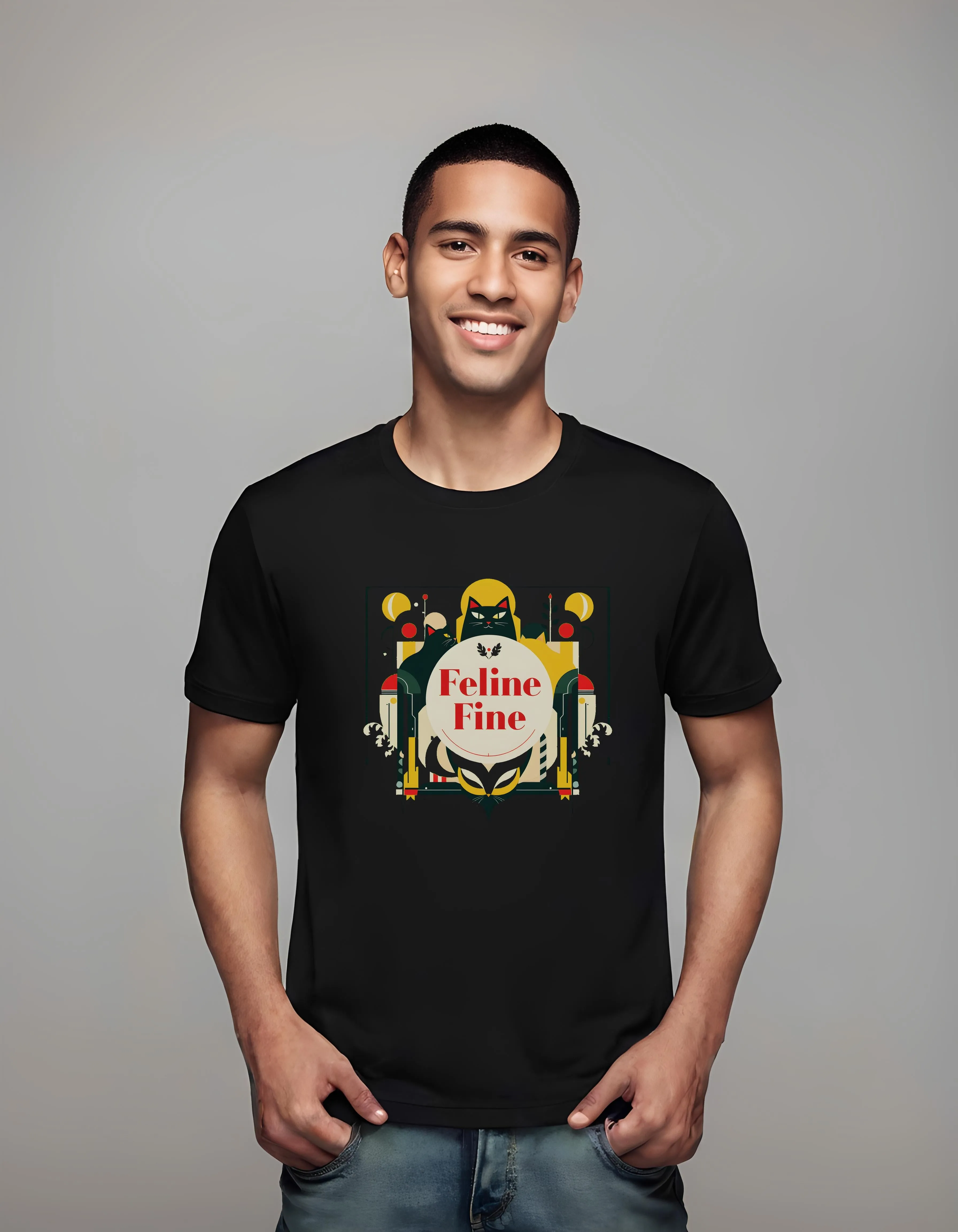 Feline Fine Art Deco | Classic T-Shirt (Unisex)
