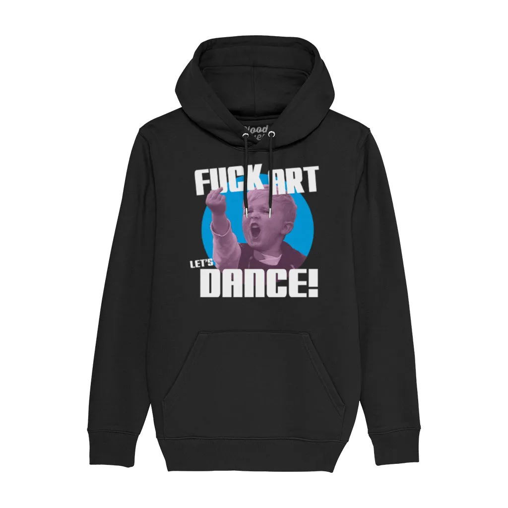 F**k Art White Unisex Cruiser Iconic Hoodie
