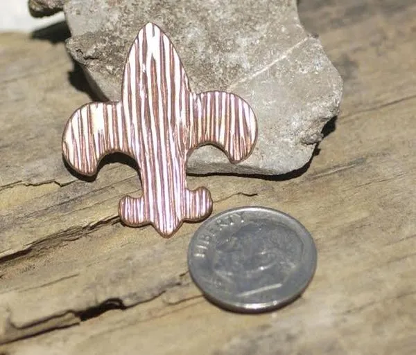 Fleur De Lis Charm 30mm x 27mm in Textured Patterns